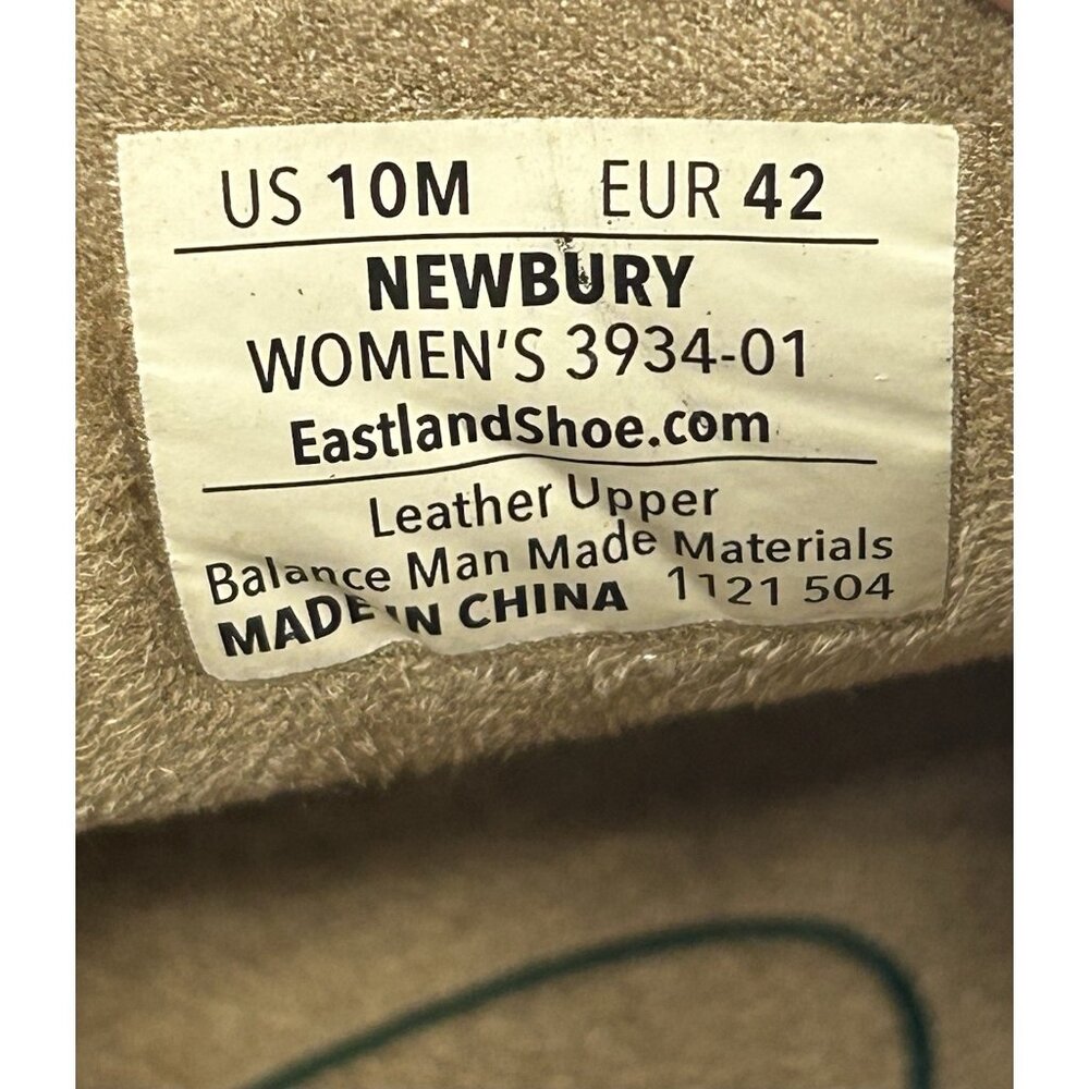 NEW Eastland Newbury Black Leather Penny Loafers Women's 10M Y2K Chunky Lug SZ10 - Picture 8 of 9